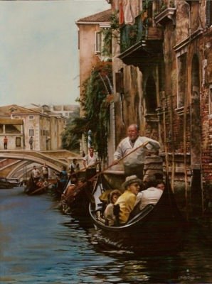 Artist, Christine Solazzi, Oil Painting, Venice