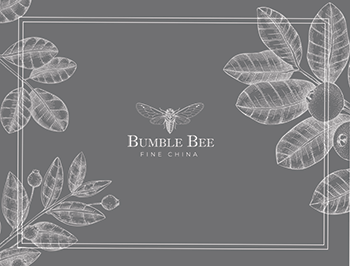 Christine Solazzi, Corporate Branding, Graphic Design, Digital Marketing, Package Design, Bumble Bee Fine China Logo