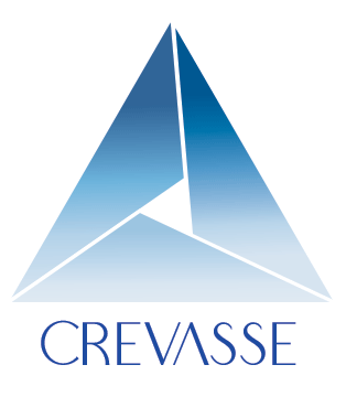 Christine Solazzi, Graphic Design, Digital Marketing, Package Design, Crevasse Logo